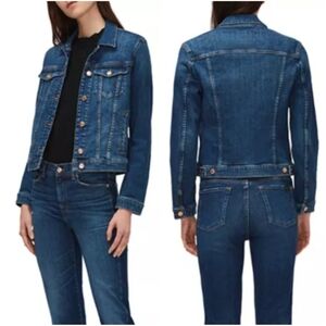 7 OR ALL MANKIND SLIM ILLUSION MODERN TRUCKER JACKET SIZE XS / S NWT